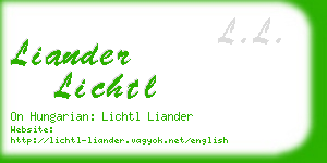 liander lichtl business card